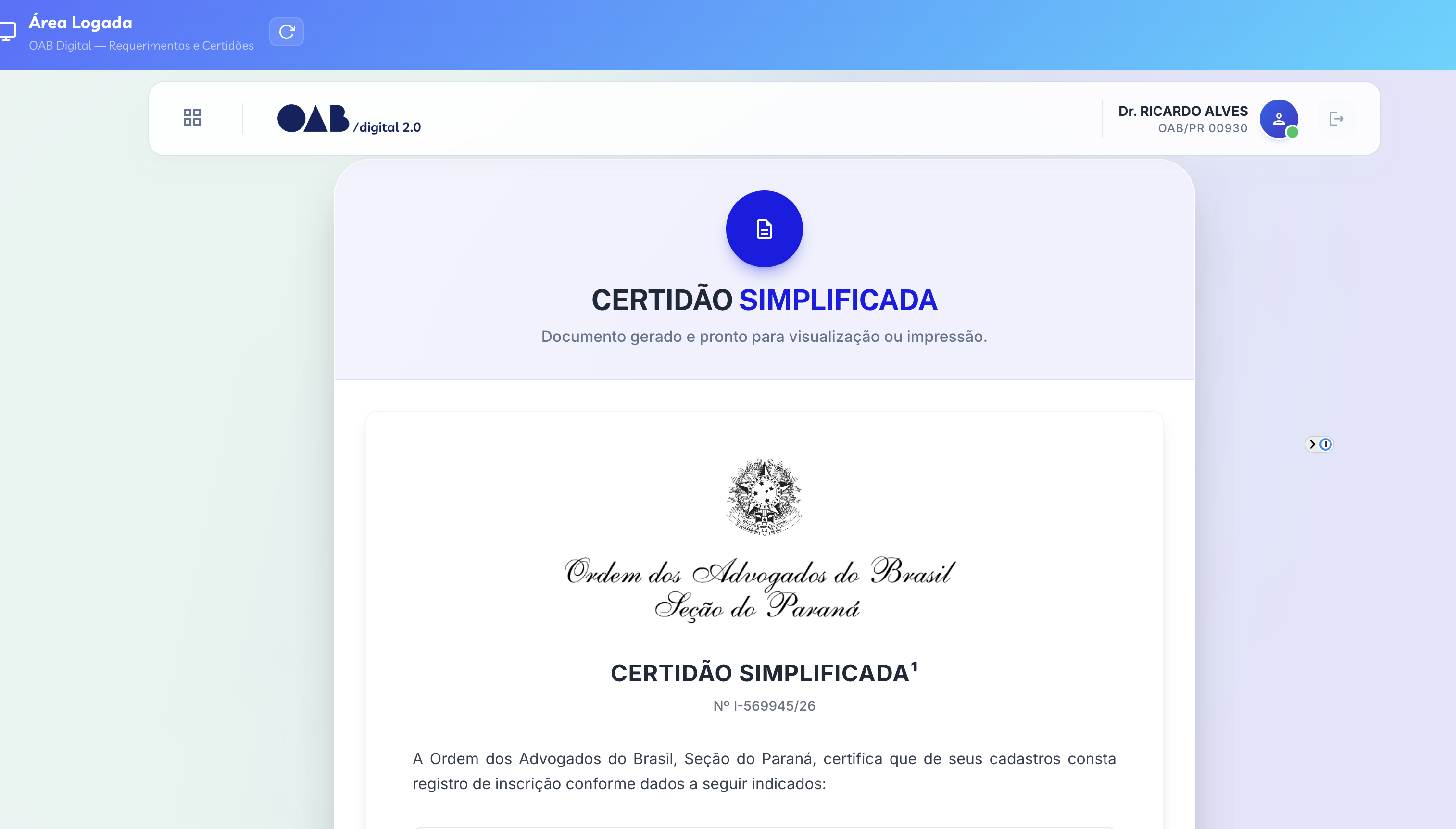 Certidoes